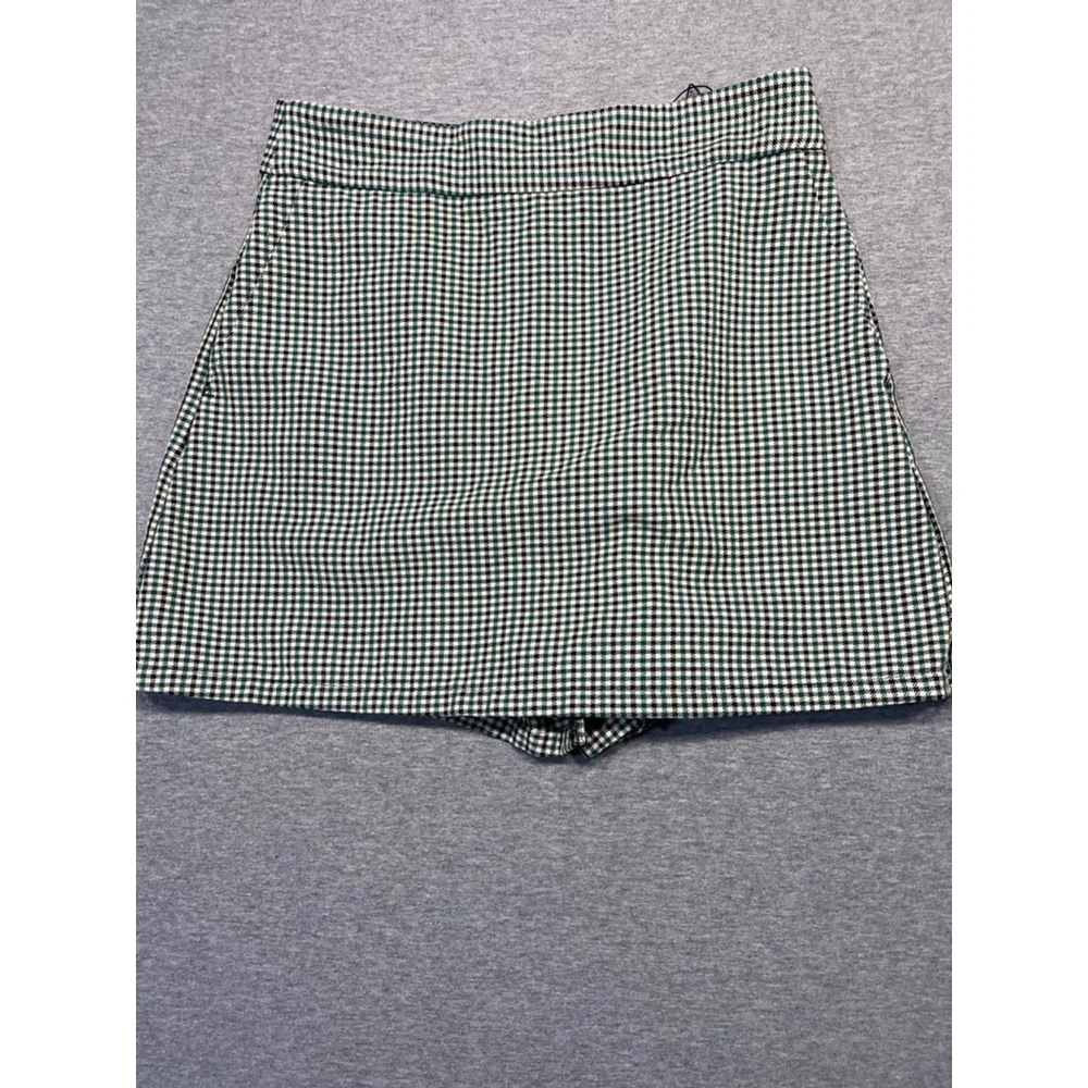 Women's Zara Green & Black Plaid Skort Size small - Picture 2 of 5